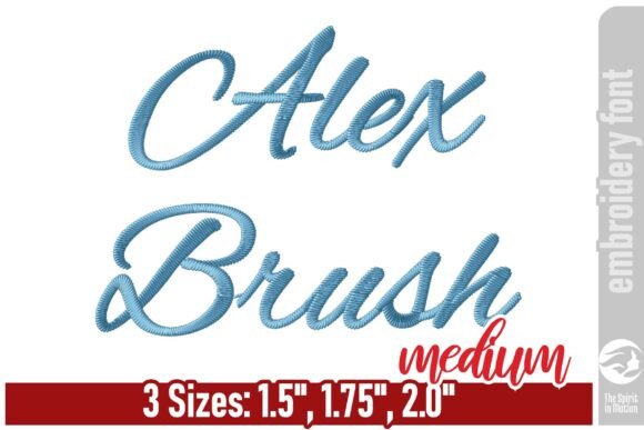 Alex Brush Embroidery Font: Elegance in Stitches
