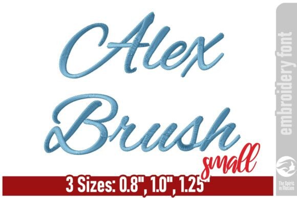 Alex Brush Script Embroidery Font - S: A Touch of Elegance for Your Projects