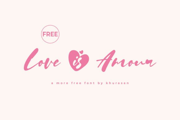 Celebrate the Language of the Heart with Love is Amour Font