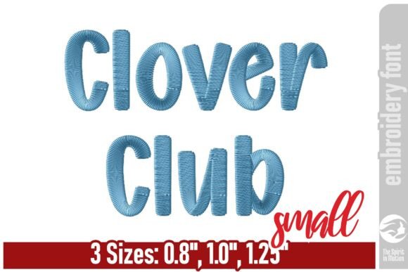Clover Club Playful Embroidery Font - S: A Fresh and Approachable Touch for Your Projects