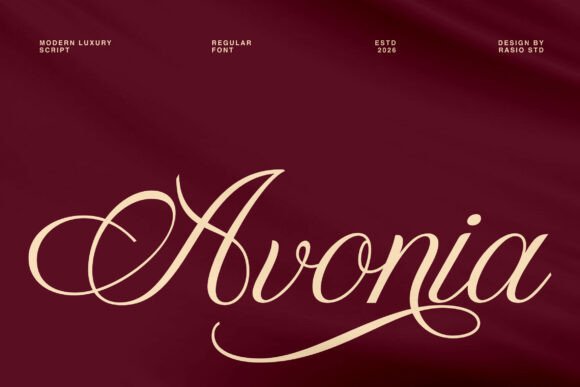 Discover the Elegance of Avonia: A Modern Script Font for Sophisticated Design