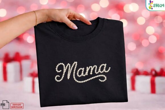 Elegant Mama Pearl Coquette PNG: A Stylish and Sophisticated Design for Modern Moms