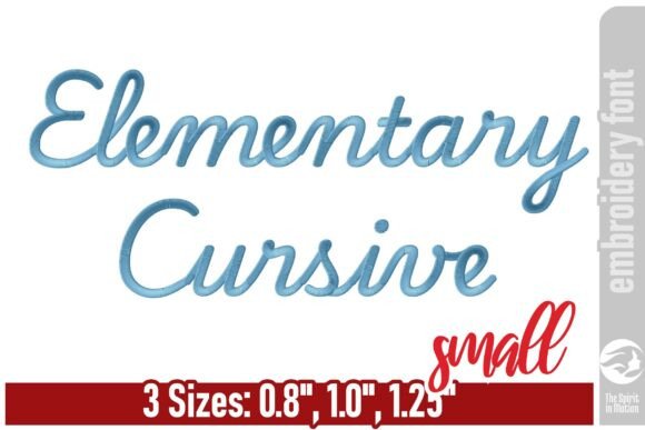 Elementary Cursive Embroidery Font - S: A Perfect Blend of Nostalgia and Modern Embroidery
