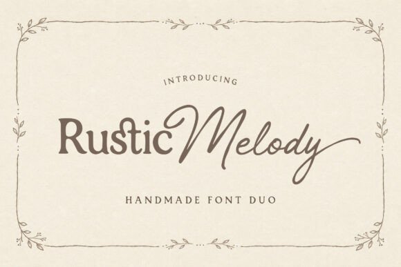 Elevate Your Design with Rustic Melody Font