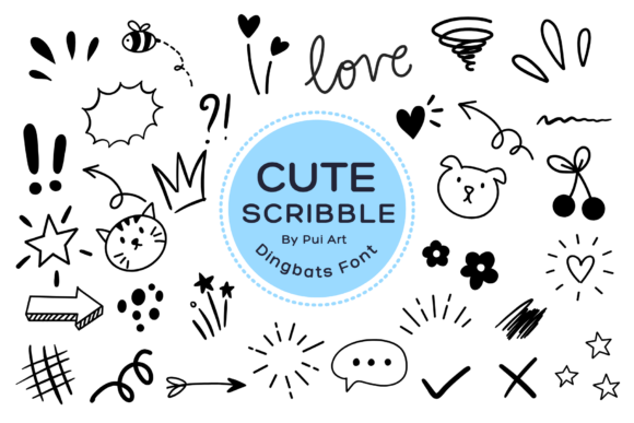 Embrace Creativity with Cute Scribble Doodle