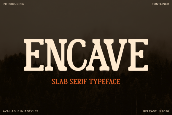 Encave: A Bold Slab Serif for Impactful Design