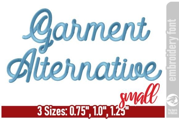 Garment Alternative Embroidery Font - S: A Vintage Industrial Charm for Modern Stitching