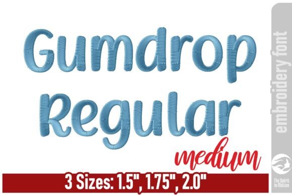 Gumdrop Playful Embroidery Font - Fun & Friendly
