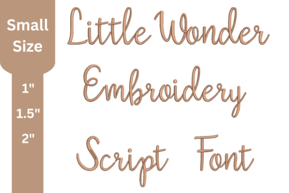 Little Wonder Script: A Versatile Embroidery Font