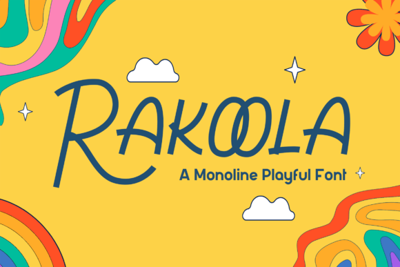 Rakoola: A Playful Monoline Handwritten Font for Creative Projects