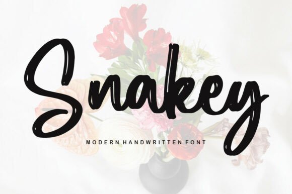 Snakey: A Charming Handwritten Font for Creative Projects