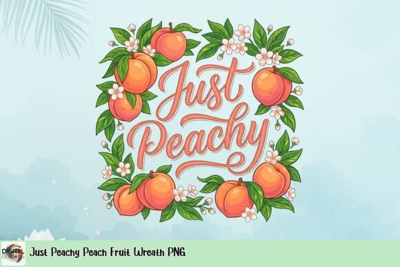 Strategic Use of the Just Peachy Peach Fruit Wreath PNG for Creative Projects