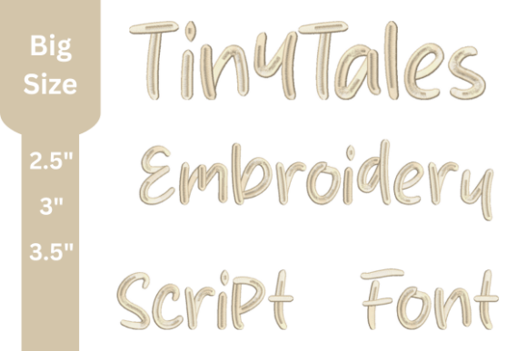 Tiny Tales Script Embroidery Font: A Versatile Choice for Creative Projects